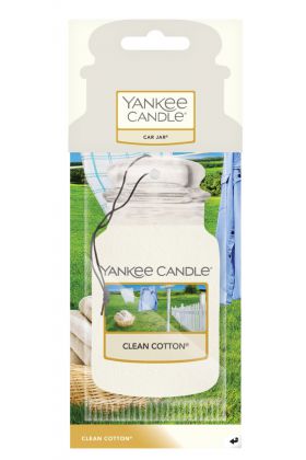 Yankee Candle CLEAN COTTON® Car Jar zapach samochodowy 14 g 