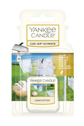 Yankee Candle CLEAN COTTON Car Jar Ultimate Zapach Samochodowy
