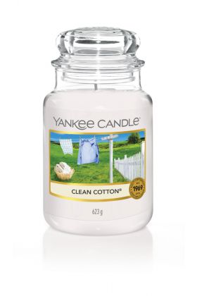 Yankee Candle CLEAN COTTON® słoik duży 623 g