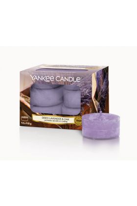 Yankee Candle DRIED LAVENDER & OAK zestaw świeczek tealights