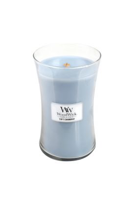WoodWick SOFT CHAMBRAY świeca duża 609,5 g