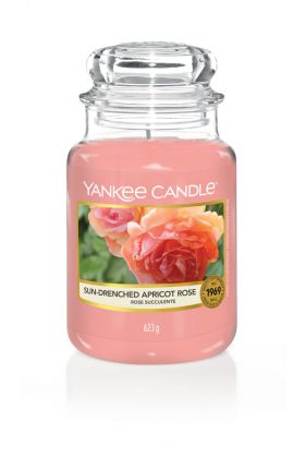 Yankee Candle SUN-DRENCHED APRICOT ROSE  słoik duży 623 g